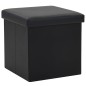 vidaXL Hocker mit Stauraum Schwarz Kunstleder vidaXL Hocker mit Stauraum Schwarz Kunstleder
