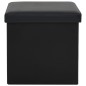 vidaXL Hocker mit Stauraum Schwarz Kunstleder vidaXL Hocker mit Stauraum Schwarz Kunstleder