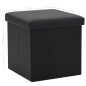 vidaXL Hocker mit Stauraum Schwarz Kunstleder vidaXL Hocker mit Stauraum Schwarz Kunstleder