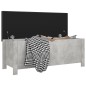 vidaXL Sitzbank mit Stauraum und Kissen Betongrau 105x40x45cm vidaXL Sitzbank mit Stauraum und Kissen Betongrau 105x40x45cm