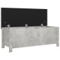 vidaXL Sitzbank mit Stauraum und Kissen Betongrau 105x40x45cm vidaXL Sitzbank mit Stauraum und Kissen Betongrau 105x40x45cm