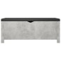 vidaXL Sitzbank mit Stauraum und Kissen Betongrau 105x40x45cm vidaXL Sitzbank mit Stauraum und Kissen Betongrau 105x40x45cm