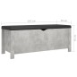vidaXL Sitzbank mit Stauraum und Kissen Betongrau 105x40x45cm vidaXL Sitzbank mit Stauraum und Kissen Betongrau 105x40x45cm