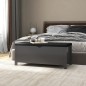 vidaXL Sitzbank mit Stauraum und Kissen Grau 105x40x45cm Holzwerkstoff vidaXL Sitzbank mit Stauraum und Kissen Grau 105x40x45cm Holzwerkstoff