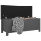 vidaXL Sitzbank mit Stauraum und Kissen Grau 105x40x45cm Holzwerkstoff vidaXL Sitzbank mit Stauraum und Kissen Grau 105x40x45cm Holzwerkstoff