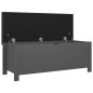 vidaXL Sitzbank mit Stauraum und Kissen Grau 105x40x45cm Holzwerkstoff vidaXL Sitzbank mit Stauraum und Kissen Grau 105x40x45cm Holzwerkstoff