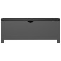 vidaXL Sitzbank mit Stauraum und Kissen Grau 105x40x45cm Holzwerkstoff vidaXL Sitzbank mit Stauraum und Kissen Grau 105x40x45cm Holzwerkstoff