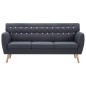 vidaXL 3-Sitzer-Sofa Stoff 172x70x82 cm Dunkelgrau vidaXL 3-Sitzer-Sofa Stoff 172x70x82 cm Dunkelgrau