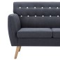 vidaXL 3-Sitzer-Sofa Stoff 172x70x82 cm Dunkelgrau vidaXL 3-Sitzer-Sofa Stoff 172x70x82 cm Dunkelgrau