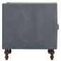 vidaXL Chesterfield-Sofa 2-Sitzer Stoffpolsterung Grau vidaXL Chesterfield-Sofa 2-Sitzer Stoffpolsterung Grau