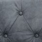 vidaXL Chesterfield-Sofa 2-Sitzer Stoffpolsterung Grau vidaXL Chesterfield-Sofa 2-Sitzer Stoffpolsterung Grau
