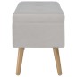 vidaXL Bank mit Stauraum 80 cm Grau Samt vidaXL Bank mit Stauraum 80 cm Grau Samt