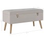 vidaXL Bank mit Stauraum 80 cm Grau Samt vidaXL Bank mit Stauraum 80 cm Grau Samt