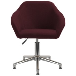 vidaXL Bürostuhl Drehbar Lila Stoff