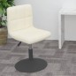 vidaXL Drehbarer Barhocker Creme Samt vidaXL Drehbarer Barhocker Creme Samt