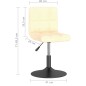 vidaXL Drehbarer Barhocker Creme Samt vidaXL Drehbarer Barhocker Creme Samt