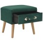 vidaXL Nachttisch Grün 40 x 35 x 40 Samt vidaXL Nachttisch Grün 40 x 35 x 40 Samt