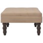 vidaXL Hocker Beige 60 x 60 x 36 cm Samt vidaXL Hocker Beige 60 x 60 x 36 cm Samt