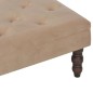 vidaXL Hocker Beige 60 x 60 x 36 cm Samt vidaXL Hocker Beige 60 x 60 x 36 cm Samt