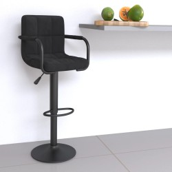 vidaXL Barhocker Schwarz Samt 