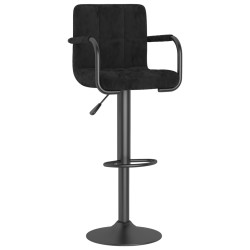 vidaXL Barhocker Schwarz Samt 
