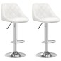 vidaXL Barhocker 2 Stk. Weiß Kunstleder vidaXL Barhocker 2 Stk. Weiß Kunstleder