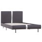 vidaXL Bettgestell Grau Kunstleder 90x200 cm vidaXL Bettgestell Grau Kunstleder 90x200 cm