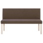 vidaXL Sitzbank 139,5 cm Braun Polyester vidaXL Sitzbank 139,5 cm Braun Polyester