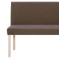 vidaXL Sitzbank 139,5 cm Braun Polyester vidaXL Sitzbank 139,5 cm Braun Polyester