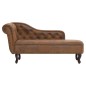 vidaXL Chaiselongue Braun Wildleder-Optik vidaXL Chaiselongue Braun Wildleder-Optik