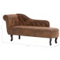 vidaXL Chaiselongue Braun Wildleder-Optik vidaXL Chaiselongue Braun Wildleder-Optik