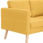 vidaXL 3-Sitzer-Sofa Stoff Gelb vidaXL 3-Sitzer-Sofa Stoff Gelb