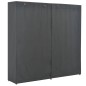 vidaXL Kleiderschrank Grau 200 x 40 x 170 cm Stoff vidaXL Kleiderschrank Grau 200 x 40 x 170 cm Stoff