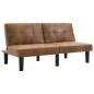 vidaXL 2-Sitzer-Sofa Braun Wildleder-Optik vidaXL 2-Sitzer-Sofa Braun Wildleder-Optik