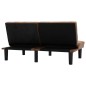 vidaXL 2-Sitzer-Sofa Braun Wildleder-Optik vidaXL 2-Sitzer-Sofa Braun Wildleder-Optik
