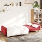 vidaXL Schlafsofa 2-Sitzer Weinrot Samt vidaXL Schlafsofa 2-Sitzer Weinrot Samt