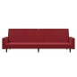 vidaXL Schlafsofa 2-Sitzer Weinrot Samt vidaXL Schlafsofa 2-Sitzer Weinrot Samt