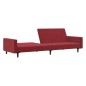 vidaXL Schlafsofa 2-Sitzer Weinrot Samt vidaXL Schlafsofa 2-Sitzer Weinrot Samt