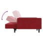 vidaXL Schlafsofa 2-Sitzer Weinrot Samt vidaXL Schlafsofa 2-Sitzer Weinrot Samt