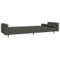 vidaXL Schlafsofa 2-Sitzer mit 2 Kissen Dunkelgrau Samt vidaXL Schlafsofa 2-Sitzer mit 2 Kissen Dunkelgrau Samt