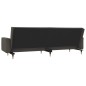 vidaXL Schlafsofa 2-Sitzer mit 2 Kissen Dunkelgrau Samt vidaXL Schlafsofa 2-Sitzer mit 2 Kissen Dunkelgrau Samt