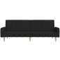 vidaXL Schlafsofa 2-Sitzer Schwarz Stoff vidaXL Schlafsofa 2-Sitzer Schwarz Stoff