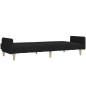 vidaXL Schlafsofa 2-Sitzer Schwarz Stoff vidaXL Schlafsofa 2-Sitzer Schwarz Stoff