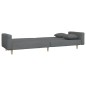 vidaXL Schlafsofa 2-Sitzer mit 2 Kissen Hellgrau Stoff vidaXL Schlafsofa 2-Sitzer mit 2 Kissen Hellgrau Stoff