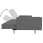vidaXL Schlafsofa 2-Sitzer mit 2 Kissen Hellgrau Stoff vidaXL Schlafsofa 2-Sitzer mit 2 Kissen Hellgrau Stoff