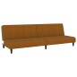 vidaXL Schlafsofa 2-Sitzer Braun Samt vidaXL Schlafsofa 2-Sitzer Braun Samt