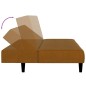 vidaXL Schlafsofa 2-Sitzer Braun Samt vidaXL Schlafsofa 2-Sitzer Braun Samt