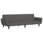 vidaXL Schlafsofa 2-Sitzer Dunkelgrau Samt vidaXL Schlafsofa 2-Sitzer Dunkelgrau Samt