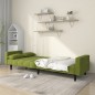 vidaXL Schlafsofa 2-Sitzer mit 2 Kissen Hellgrün Samt vidaXL Schlafsofa 2-Sitzer mit 2 Kissen Hellgrün Samt