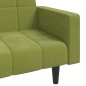 vidaXL Schlafsofa 2-Sitzer mit 2 Kissen Hellgrün Samt vidaXL Schlafsofa 2-Sitzer mit 2 Kissen Hellgrün Samt